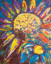 381-Sonnenblumen, Acryl 80x100cm