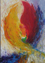 Entstehung, Acryl, 100x70 cm